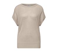 Street One - Stricktop mit U-Boot-Ausschnitt beige - Gr. - 34