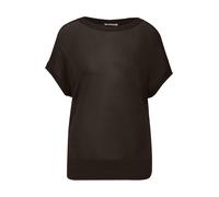 Street One - Stricktop mit U-Boot-Ausschnitt braun - Gr. - 38