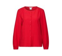 STREET ONE Damen A345113 Strukturbluse Mit Stickerei, Autumn Red, 38 EU