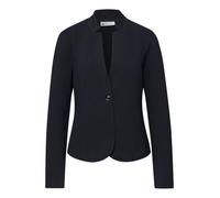 Street One - Strukturierter Jersey Blazer mit V-Ausschnitt blau - Gr. - 34