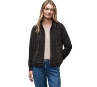 Kurzjacke STREET ONE, Damen, Gr. 36, schwarzest braun, Stoff, 98% Polyester, 2% Elasthan, unifarben, normal normal, hoch geschlossener Ausschnitt, Rippbündchen, Jacken Kurzjacke (59504544-36) schwarze