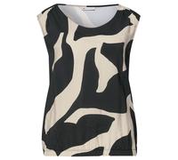 Street One Top Damen A323361 Strukturmix Jersey mit Print Whale Tail Grau Größe 40