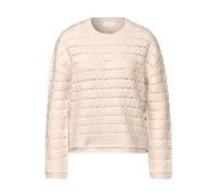 Street One - Strukturpullover beige - Gr. - 44