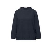 Street One Frauen Strukturshirt in Blau, Gr: 38