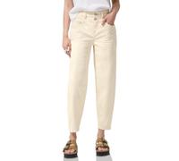 Street One Studio Frauen Barrel Leg Jeans im Loose Fit in Beige, Gr: 31
