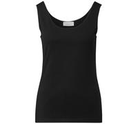 Street One Studio Frauen Basic Jersey-Top in Schwarz, Gr: 34