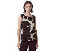 Blusentop STREET ONE STUDIO, Damen, Gr. 42, rot (fudge rot), Stoff, 100% Viskose, gemustert, normal normal, Rundhals, abgesteppt, Blusen Blusentop, aus softer Viskose (64553242-42) fudge rot