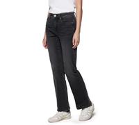 Bootcut-Jeans STREET ONE STUDIO, Damen, Gr. 34, Länge 30, schwarz (soft schwarz washed), Jeans, 63% Baumwolle, 25% Polyester, 10% Viskose, 2% Elasthan, unifarben, lang, Jeans, High Waist (51232608-34)
