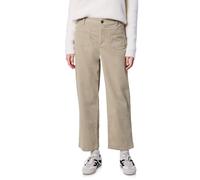Cordhose STREET ONE STUDIO, Damen, Gr. 40, Länge 28, schwarz morn beige, Cord, 98% Baumwolle, 2% Elasthan, unifarben, comfort fit knöchellang, Hosen Cordhose, High Waist (19869857-40) schwarz morn bei