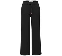Street One Studio - Culotte Hose im Loose Fit mit weitem Bein schwarz - Gr. - 36/30