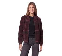 Kurzjacke STREET ONE STUDIO, Damen, Gr. 40, braun (russet rot), Stoff, Vorderseite: 100% Polyester. Rückseite: 100% Polyester, Jacquardmuster, normal normal, Rundhals, Bündchen, Jacken Kurzjacke, mit