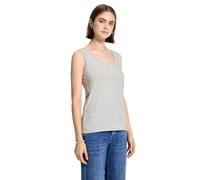 Street One Studio Frauen Basic Jersey-Top in Grau, Gr: 36