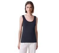 Street One Studio Frauen Basic Jersey-Top in Blau, Gr: 46