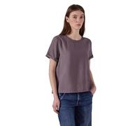 Shirtbluse STREET ONE STUDIO, Damen, Gr. 34, rosa (hazy rose), Stoff, 88% Viskose, 12% Polyamid, unifarben, gerade normal, Rundhals, Bündchen, Blusen, aus softem Materialmix (89111426-34) hazy rose