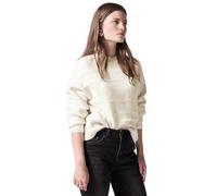 Street One Studio Strickpullover Chunky Sweater Damen Gr. 40 Weiß (cream weiß melange) Rundhals