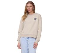 Sweatshirt STREET ONE STUDIO, Damen, Gr. 42, stone sand, Sweatware, Obermaterial: 60% Baumwolle, 40% Polyester, unifarben, loose fit, Rundhals, Bündchen, Sweatshirts Sweatshirt, in Loose Shape (380531