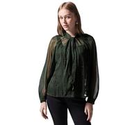 Street One Studio Damen Damen Chiffon-Bluse mit Schleife Raglan Chiffon Blouse w tie Detail