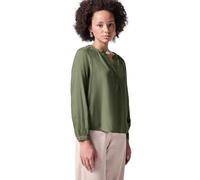 Street One Studio Damen F345143 Raglan-Bluse in Unifarbe Laurel Green 34