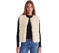 Street One Studio Damen Fake Fur Weste mit Knopfleiste
