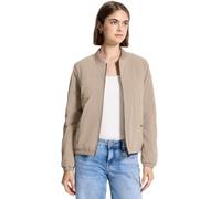 Blouson STREET ONE STUDIO, Damen, Gr. 46, beige (reef sand), Stoff, Obermaterial: 100% Nylon; Futter: 100% Polyester; Füllung: 100% Polyester, unifarben, normal normal, Rundhals, elastischer Bund, Jac