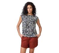 Street One Studio Damen F323599 Gemustertes Top mit Raffung, Dark Void Blue, 38