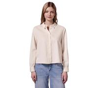 Langarmbluse STREET ONE STUDIO, Damen, Gr. 42, mellow vanilla, Web, 100% Baumwolle, unifarben, gerade normal, V-Ausschnitt, Bündchen, Blusen, mit Knopfleiste (51471300-42) mellow vanilla