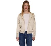 Blouson STREET ONE STUDIO, Damen, Gr. 36, stone sand, Stoff, Obermaterial: 100% Polyester; Futter: 100% Polyester, unifarben, normal normal, ohne Ausschnitt, Rippbündchen, Jacken Blouson, mit Kapuze (