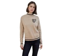 Street One Studio Frauen Jacquard Pullover mit Herz in Beige, Gr: 34