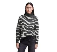 Street One Studio Damen F303107 Jaquard Sweater, Gravel Grey Mel., 42 EU