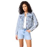 Street One Studio Damen F212728 Jeansjacke im Bleached-Look, Ultrableached wash, 38