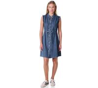 Street One Studio Damen F144579 Jeanskleid mit Rüschen, Mid Blue Soft Washed, 42