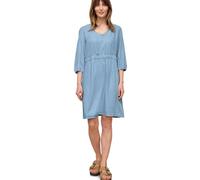 Street One Studio Frauen Knielanges Kleid im Washed-Look in Blau, Gr: 44