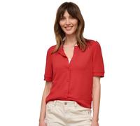 Street One Strickjacke Studio Damen Kurzarm im Strick-Look mit Knopfleiste Chili Rot Gr. 38