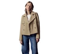 Street One Studio Damen F101160 Kurzer Trenchcoat, Rich Sand, 44