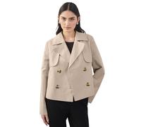 STREET ONE STUDIO Damen F202039 Kurzer Trenchcoat, Pearly Sand, 46