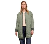 Steppjacke STREET ONE STUDIO, Damen, Gr. 40, lichen grün, Stoff, Obermaterial: 100% Polyester. Futter: 100% Polyester. Füllung: 100% Polyester, unifarben, normal ca. Mitte Oberschenkel, Rundhals, elas
