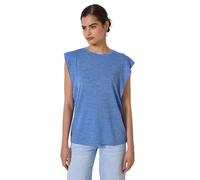 Street One Studio - Top mit Volants blau - Gr. - 42