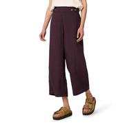 7/8 Mid Waist Wide Leg Hose im Leinen-Look