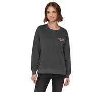 Sweatshirt STREET ONE STUDIO, Damen, Gr. 44, shore grau, Sweatware, 65% Baumwolle, 35% Polyester, unifarben, loose fit, Rundhals, elastischer Bund, Sweatshirts, im soften Baumwoll-Mix (33815801-44) sh