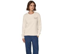 Sweatshirt STREET ONE STUDIO, Damen, Gr. 44, soft beige, Sweatware, 65% Baumwolle, 35% Polyester, unifarben, loose fit, Rundhals, elastischer Bund, Sweatshirts, im soften Baumwoll-Mix (61995827-44) so