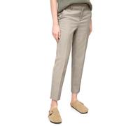 Chinohose STREET ONE STUDIO, Damen, Gr. 44, Länge 28, quiet ivory, Stoff, 66% Viskose, 34% Polyester, unifarben, comfort fit knöchelfrei, Hosen Chinohose, Middle Waist (84101619-44) quiet ivory