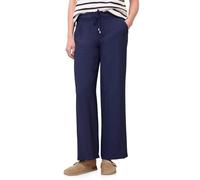 Street One Stoffhose Mid-Waist Wide Leg mit Struktur - 80% Viskose/20% Nylon Midnight Muse Gr.42 L30