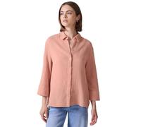 Hemdbluse STREET ONE STUDIO, Damen, Gr. 42, pink (dusty pink), Web, 100% Baumwolle, unifarben, casual, normal normal, V-Ausschnitt, Langarm Manschette, Blusen, aus reiner Baumwolle (63287555-42) dusty