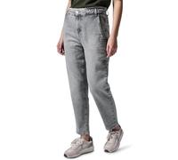 Street One Studio Damen F378695 Paperbag Jeans, Light Grey Wash, 31W / 28L EU