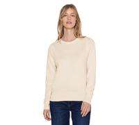 Rundhalspullover STREET ONE STUDIO, Damen, Gr. 42, soft beige, Stoff, 30% Polyester, 29% Polyacryl, 21% Viskose, 20% Nylon, unifarben, normal normal, Rundhals, Bündchen, Pullover Rundhalspullover, aus