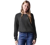 Street One Studio Damen F303112 Sweater Mit Struktur, Gravel Grey Mel., 38 EU