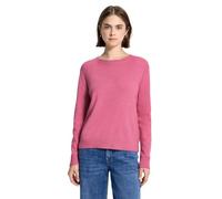 Strickpullover STREET ONE STUDIO, Damen, Gr. 42, rosa (candy pink meliert), Stoff, 30% Polyester, 29% Polyacryl, 21% Viskose, 20% Nylon, unifarben, regular fit normal, Rundhals, Bündchen, Pullover, au