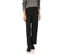 Culotte STREET ONE STUDIO, Damen, Gr. 42, Länge 30, schwarz, Stoff, 63% Polyester, 34% Viskose, 3% Elasthan, unifarben, comfort fit lang, Hosen Culotte, Middle Waist (51880017-42) schwarz