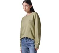 Sweatshirt STREET ONE STUDIO, Damen, Gr. 34, mild grün, Sweatware, 65% Baumwolle, 35% Polyester, unifarben, casual, normal, Rundhals, Langarm Bündchen, Sweatshirts, im soften Baumwoll-Mix (23884004-34