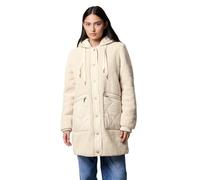 Fellimitatmantel STREET ONE STUDIO, Damen, Gr. 38, beige (savannah sand), Stoff, Obermaterial: 100% Polyester; Nylon-Details: 100% Polyester; Futter: 100% Polyester, unifarben, normal Po-bedeckend, oh